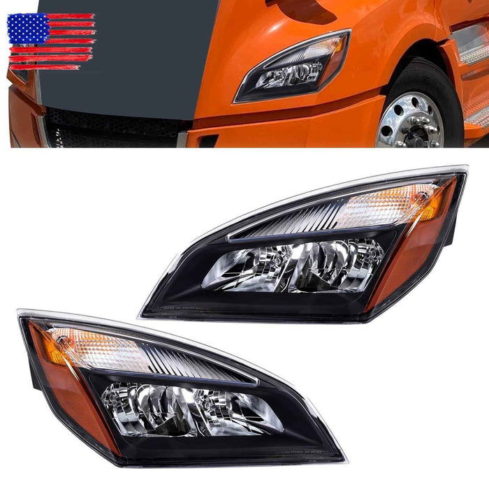 DURAFORCE A6601512003 L&R Headlamps Halogen Bulbs For Freightliner Cascadia A6601512002