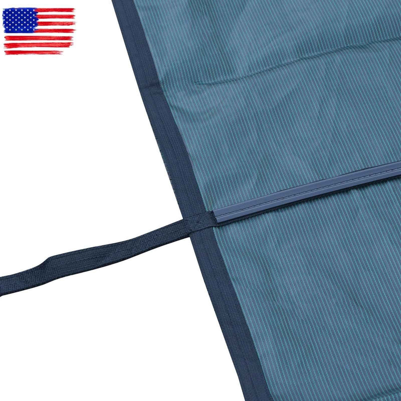 DURAFORCE In Ground Pools for Swimming 22x42 ft Pool Safety Cover Rectangular Green PP