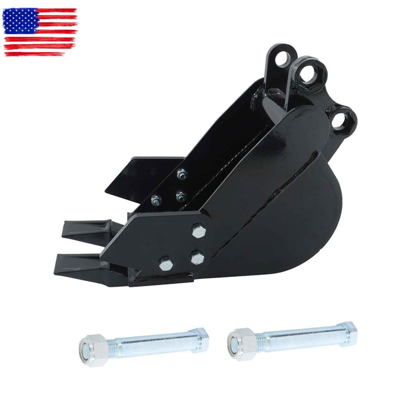 DURAFORCE 200mm Narrow Bucket Accessory 2-teeth For Typhon Mini-excavators Easy Install