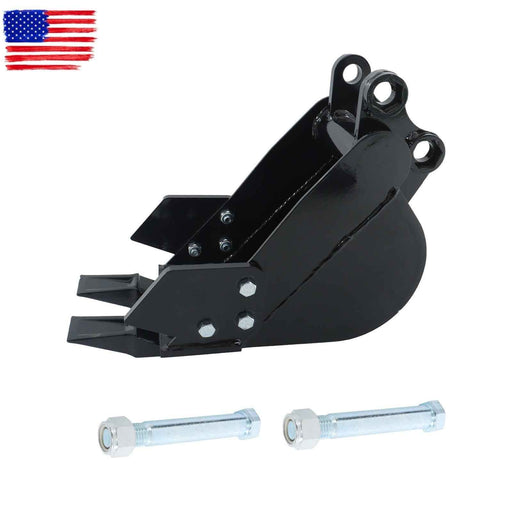 DURAFORCE 200mm Narrow Bucket Accessory 2-teeth For Typhon Mini-excavators Easy Install