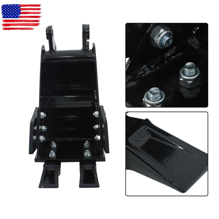 DURAFORCE 200mm Narrow Bucket Accessory 2-teeth For Typhon Mini-excavators Easy Install