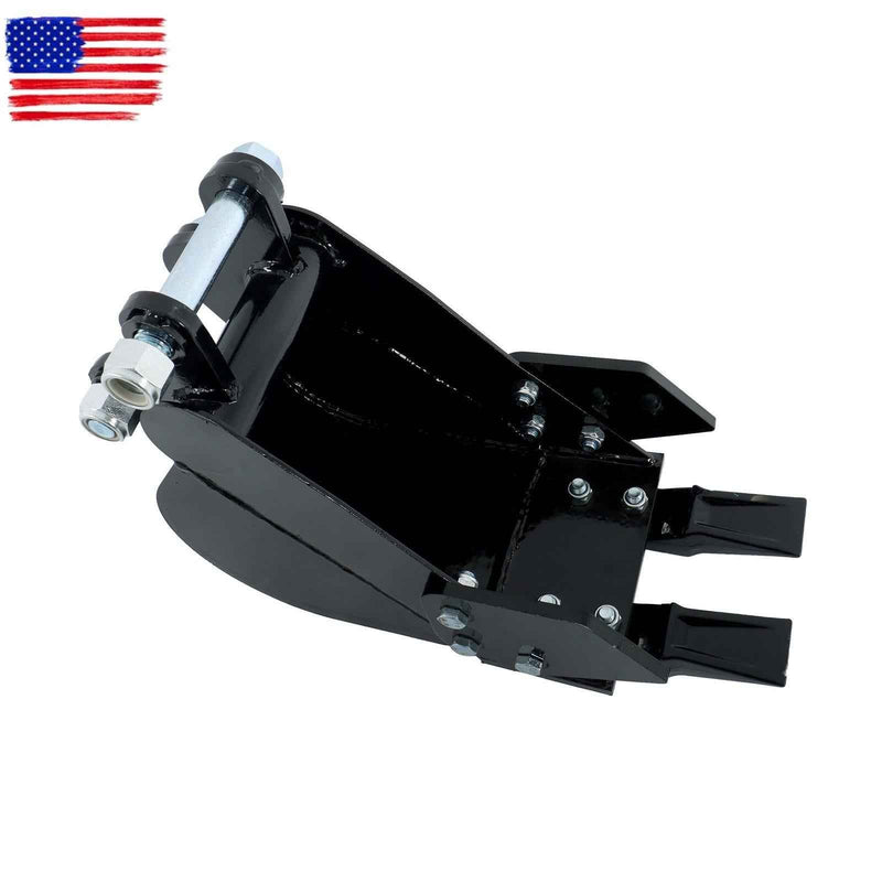 DURAFORCE 200mm Narrow Bucket Accessory 2-teeth For Typhon Mini-excavators Easy Install