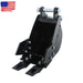 DURAFORCE 200mm Narrow Bucket Accessory 2-teeth For Typhon Mini-excavators Easy Install