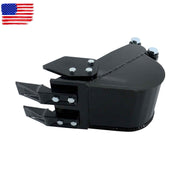 DURAFORCE 200mm Narrow Bucket Accessory 2-teeth For Typhon Mini-excavators Easy Install