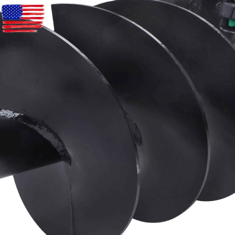 DURAFORCE 12" x 48" Auger Bit 2" Hex Collar Skid Steer Post Hole Digger Attachment