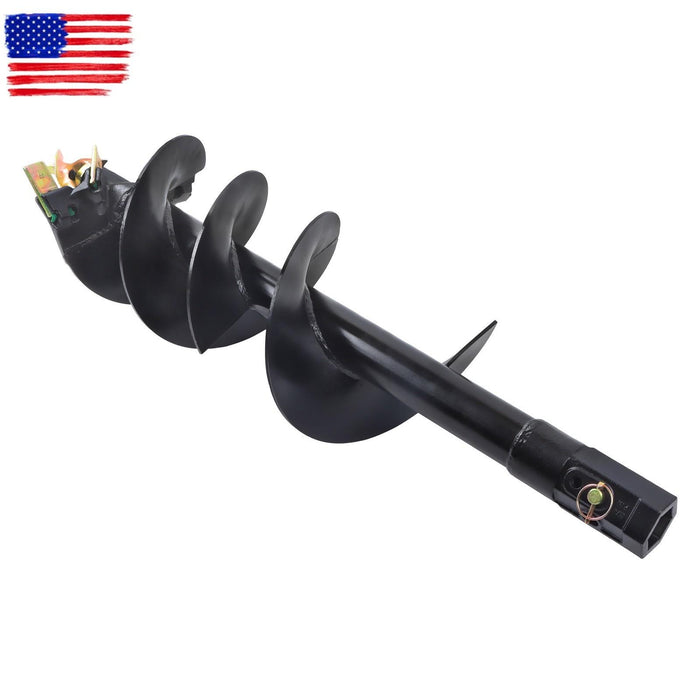 DURAFORCE 12" x 48" Auger Bit 2" Hex Collar Skid Steer Post Hole Digger Attachment