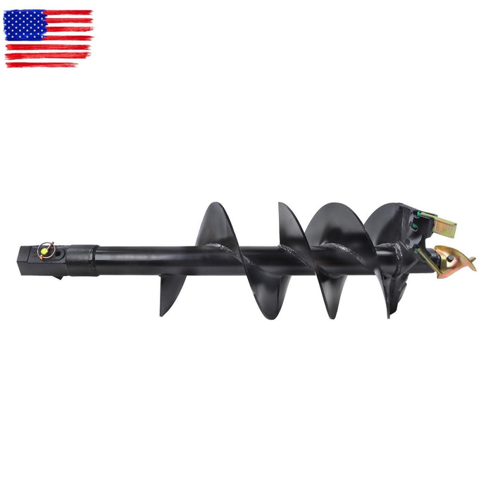 DURAFORCE 12" x 48" Auger Bit 2" Hex Collar Skid Steer Post Hole Digger Attachment