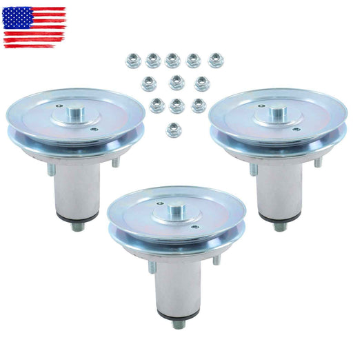 DURAFORCE 52" 51537200 51528000 Deck Spindle Assembly w/Pulley For Gravely Ariens 3 Pack