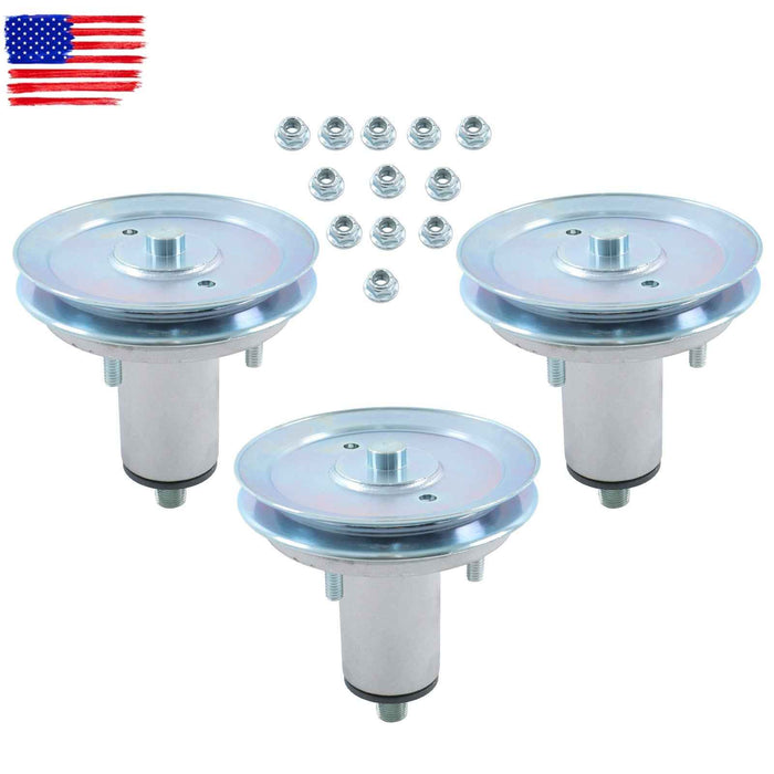 DURAFORCE 52" 51537200 51528000 Deck Spindle Assembly w/Pulley For Gravely Ariens 3 Pack