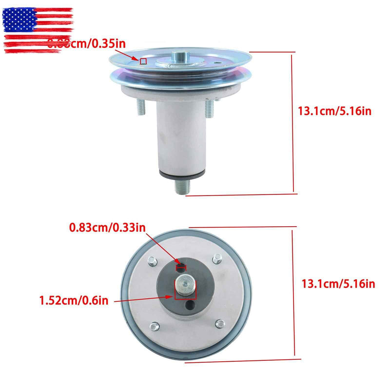 DURAFORCE 52" 51537200 51528000 Deck Spindle Assembly w/Pulley For Gravely Ariens 3 Pack