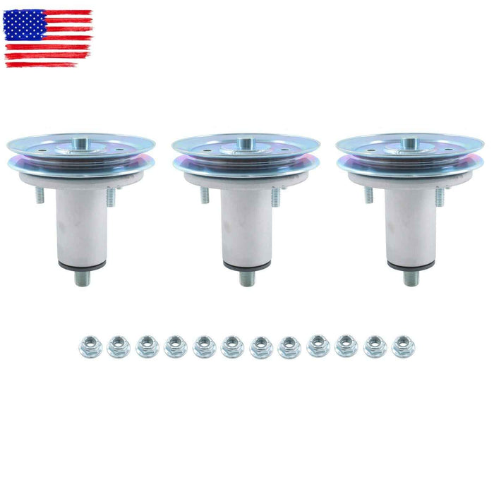 DURAFORCE 52" 51537200 51528000 Deck Spindle Assembly w/Pulley For Gravely Ariens 3 Pack