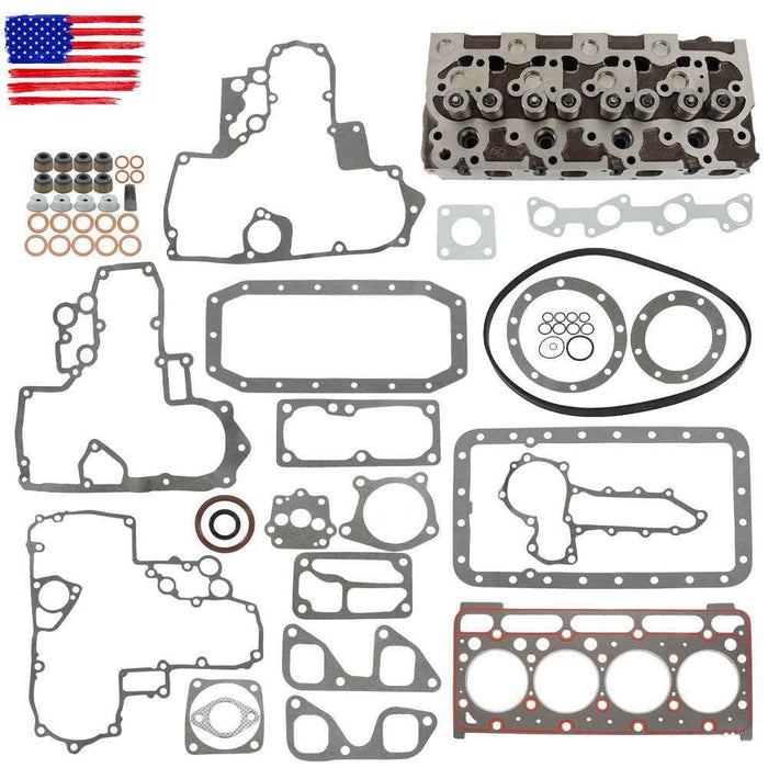 DURAFORCE For Kubota V1702 Engine Complete Cylinder Head Full Gasket Kit Compatible