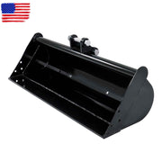 DURAFORCE 1000mm Plain No Tooth Bucket Attachment For Mini Excavator 1T - 1.5 Tons