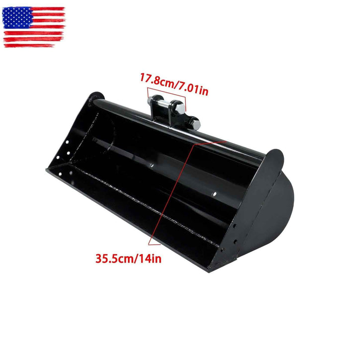 DURAFORCE 1000mm Plain No Tooth Bucket Attachment For Mini Excavator 1T - 1.5 Tons