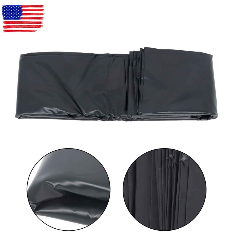 DURAFORCE 20 x 25 FT Waterproof Black HDPE Reinforced Flexible Pond Liner For Waterfall