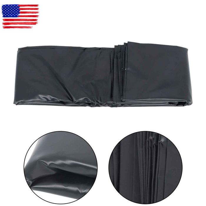 DURAFORCE 20 x 25 FT Waterproof Black HDPE Reinforced Flexible Pond Liner For Waterfall