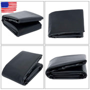 DURAFORCE 20 x 25 FT Waterproof Black HDPE Reinforced Flexible Pond Liner For Waterfall
