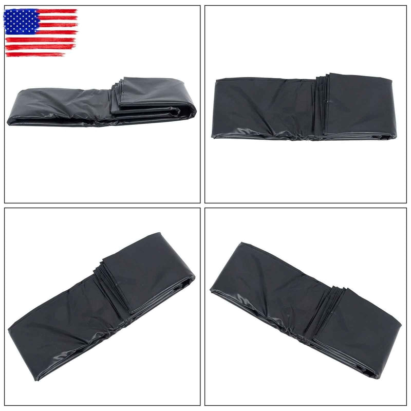 DURAFORCE 20 x 25 FT Waterproof Black HDPE Reinforced Flexible Pond Liner For Waterfall