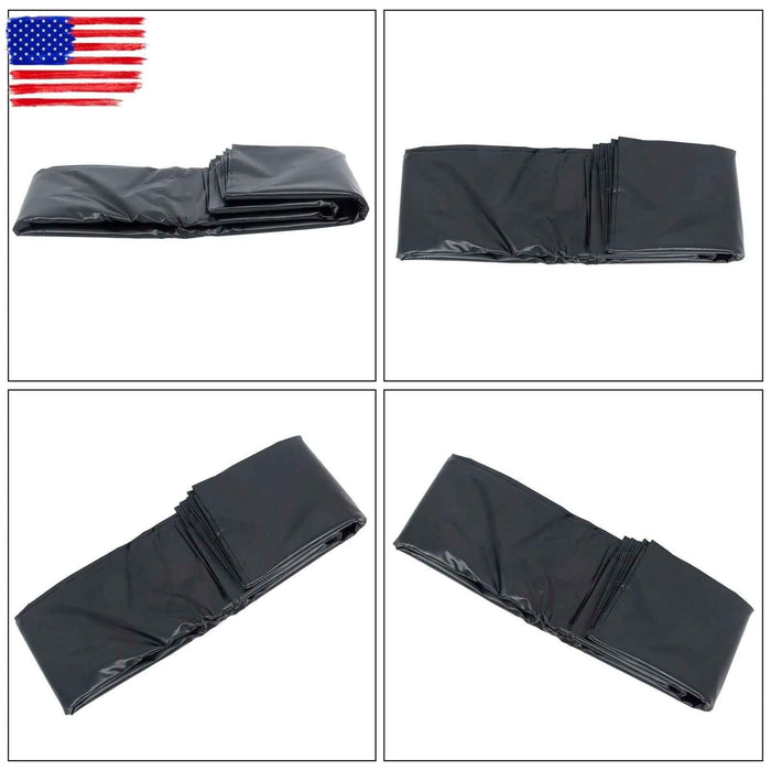 DURAFORCE 20 x 25 FT Waterproof Black HDPE Reinforced Flexible Pond Liner For Waterfall