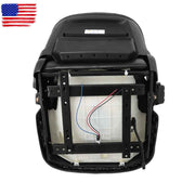 DURAFORCE Black For Toyota Forklift Seat With Seatbelt & Switch w/70°Adjustable Backrest