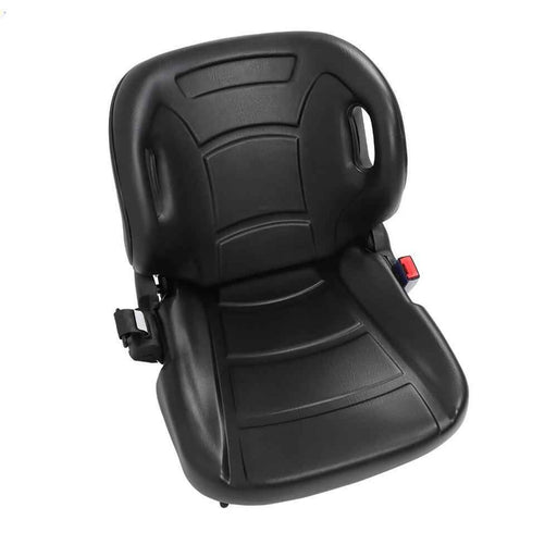 DURAFORCE Black For Toyota Forklift Seat With Seatbelt & Switch w/70°Adjustable Backrest