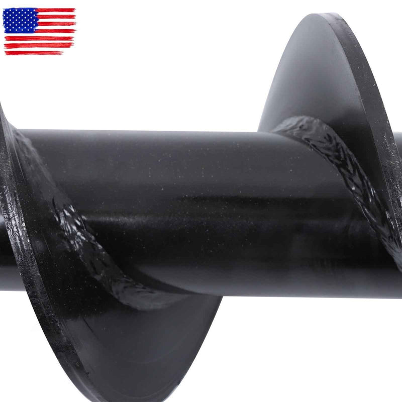 DURAFORCE 6" x 48" Auger Bit 2" Hex Collar Skid Steer Post Hole Digger Attachment