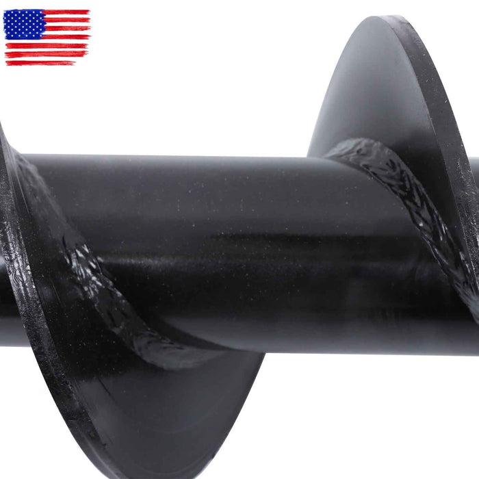 DURAFORCE 6" x 48" Auger Bit 2" Hex Collar Skid Steer Post Hole Digger Attachment