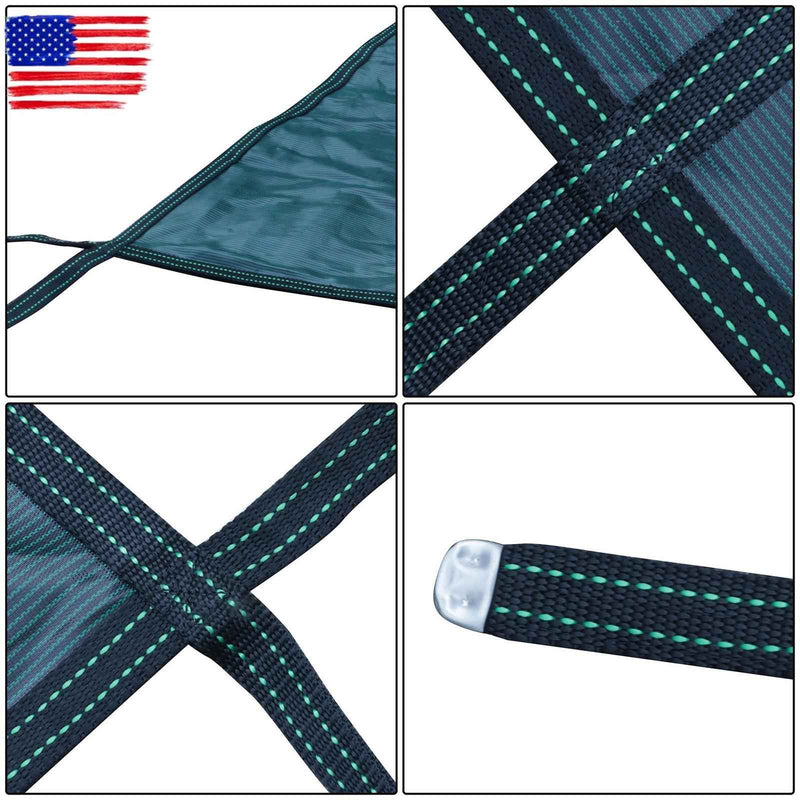 DURAFORCE Above Inground Swimming Pool Heavy Safety Cover 22×42FT With 4×8FT Center Step