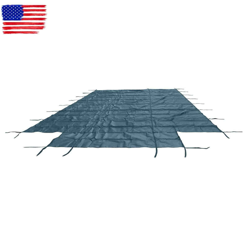 DURAFORCE Above Inground Swimming Pool Heavy Safety Cover 22×42FT With 4×8FT Center Step