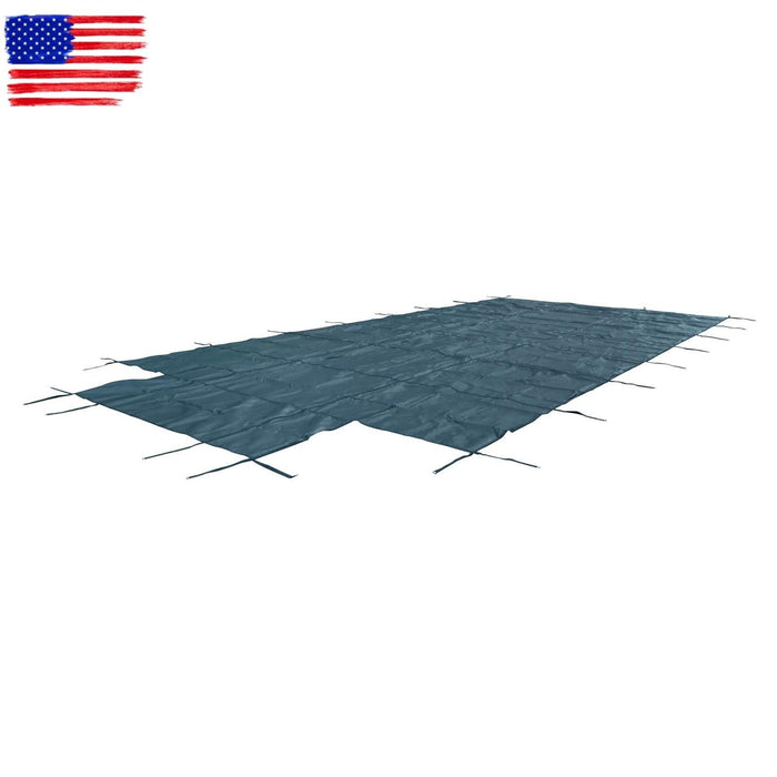 DURAFORCE Above Inground Swimming Pool Heavy Safety Cover 22×42FT With 4×8FT Center Step