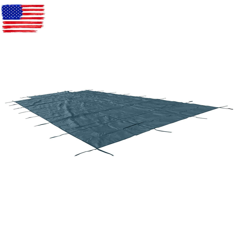DURAFORCE Above Inground Swimming Pool Heavy Safety Cover 22×42FT With 4×8FT Center Step