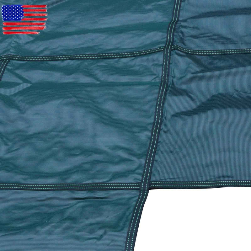 DURAFORCE Above Inground Swimming Pool Heavy Safety Cover 22×42FT With 4×8FT Center Step