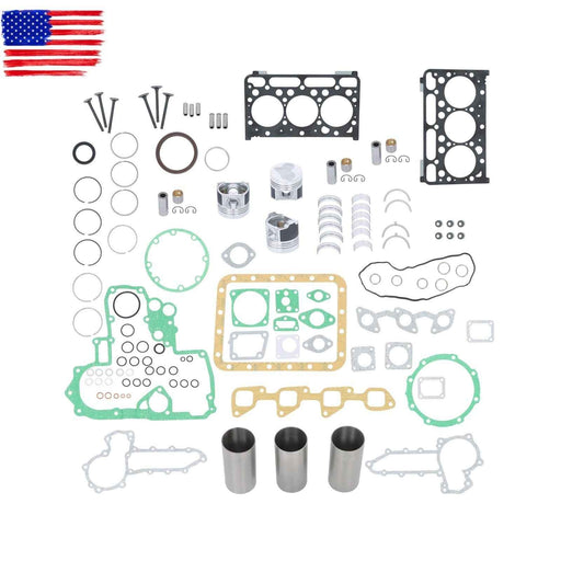 DURAFORCE Overhaul Rebuild Kit For Kubota D1503 Engine Tractor L2900 L3000 R420 R420S U35