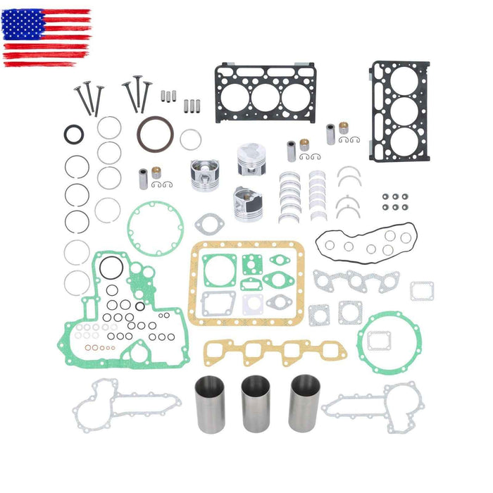 DURAFORCE Overhaul Rebuild Kit For Kubota D1503 Engine Tractor L2900 L3000 R420 R420S U35