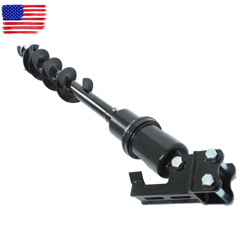 DURAFORCE 150mm Diameter Auger Drill Attachment With Hoses for Garden Mini Excavator