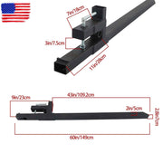 DURAFORCE 60" Clamp on Pallet Forks for Tractor Bucket Loader Tractor Skid Steer 2000 lbs
