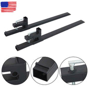 DURAFORCE 60" Clamp on Pallet Forks for Tractor Bucket Loader Tractor Skid Steer 2000 lbs