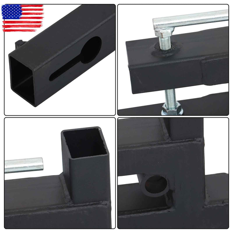 DURAFORCE 60" Clamp on Pallet Forks for Tractor Bucket Loader Tractor Skid Steer 2000 lbs