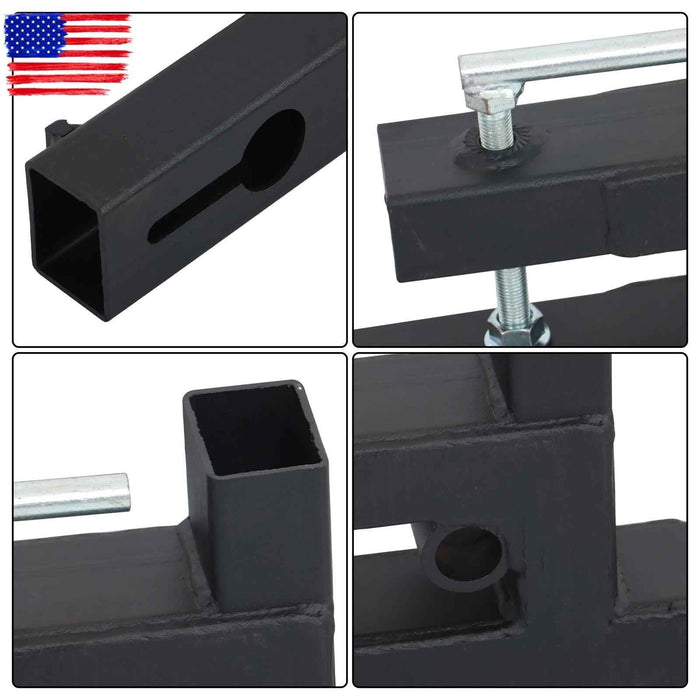 DURAFORCE 60" Clamp on Pallet Forks for Tractor Bucket Loader Tractor Skid Steer 2000 lbs