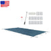 DURAFORCE 16×30FT Rectangle Safety Cover Green Mesh For 14×28FT Inground Swimming Pool