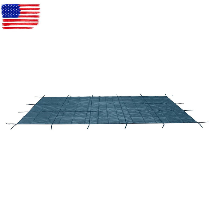 DURAFORCE 16×30FT Rectangle Safety Cover Green Mesh For 14×28FT Inground Swimming Pool