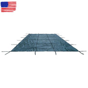 DURAFORCE 16×30FT Rectangle Safety Cover Green Mesh For 14×28FT Inground Swimming Pool