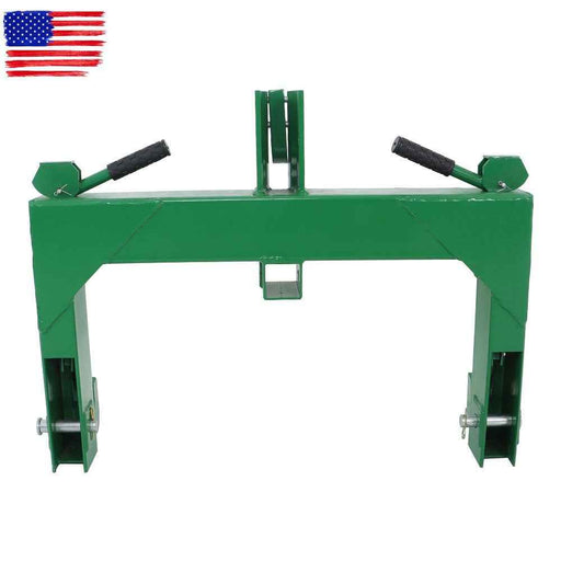 DURAFORCE 3000 LB Steel 3 Point Quick Hitch For Cat 1 & 2 Tractors W/ 2" Receiver Hitch