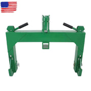 DURAFORCE 3000 LB Steel 3 Point Quick Hitch For Cat 1 & 2 Tractors W/ 2" Receiver Hitch