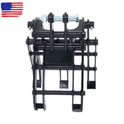 DURAFORCE Mini Excavator Bucket Grapple - Adjustable Wide Jaw Claw for Digging & Grabbing
