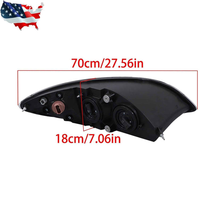 DURAFORCE Halogen Black Headlight Set For International 2008-2016 2 Bulb ‎3596015/16C93