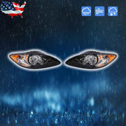 DURAFORCE Halogen Black Headlight Set For International 2008-2016 2 Bulb ‎3596015/16C93