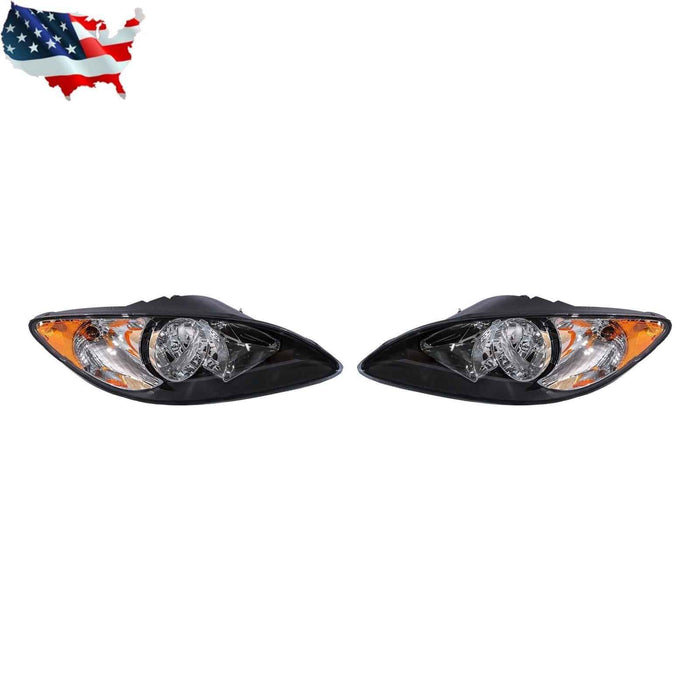 DURAFORCE Halogen Black Headlight Set For International 2008-2016 2 Bulb ‎3596015/16C93