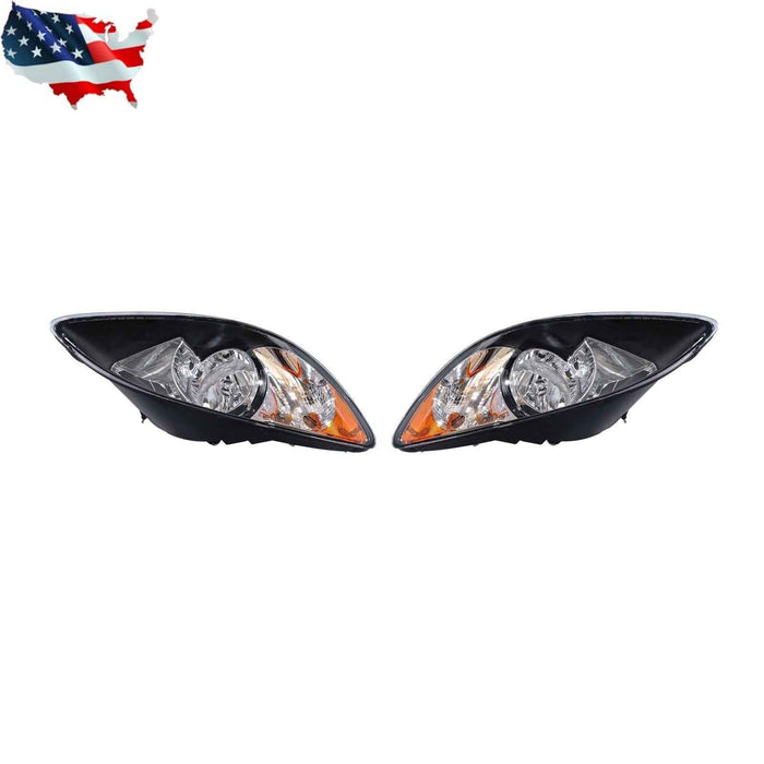 DURAFORCE Halogen Black Headlight Set For International 2008-2016 2 Bulb ‎3596015/16C93