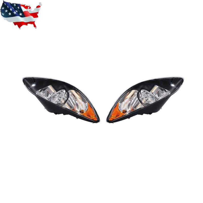 DURAFORCE Halogen Black Headlight Set For International 2008-2016 2 Bulb ‎3596015/16C93